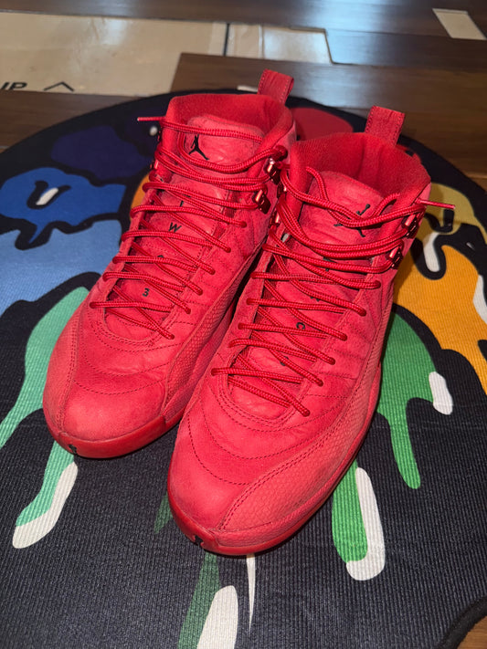 size 10.5 Jordan 12 Gym Red